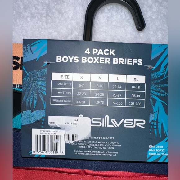 NWT Boys Quicksilver Boxer Brief Set - Picture 3 of 5